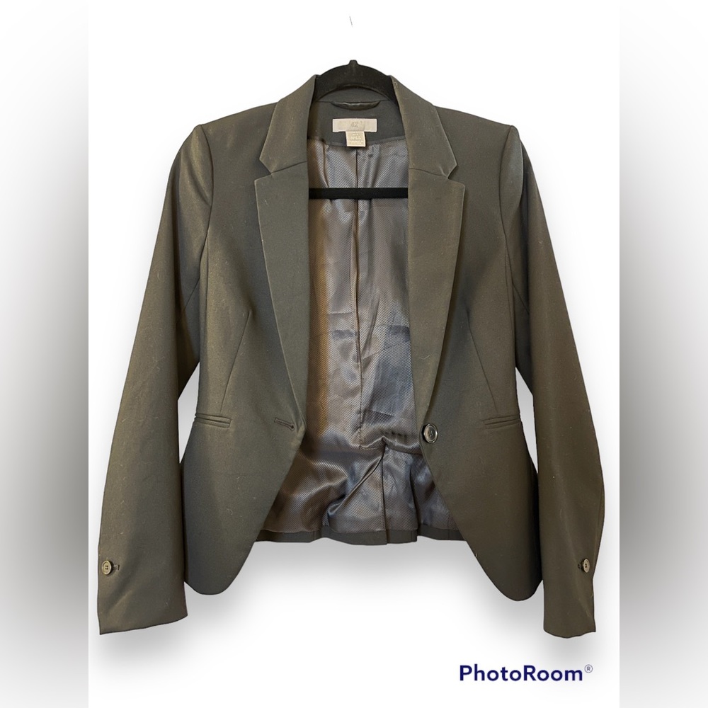 H&M blazer. Fitted through waist and cute!